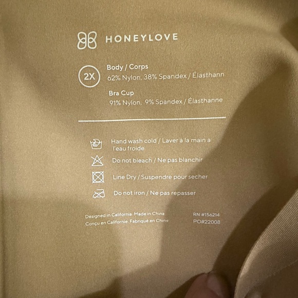 Honeylove Boldness Tank Waist Hero Body Sculpting Contour Shape Wear Beige SZ 2X - Picture 4 of 10